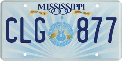 MS license plate CLG877