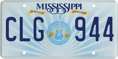 MS license plate CLG944