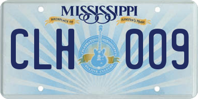 MS license plate CLH009