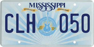MS license plate CLH050
