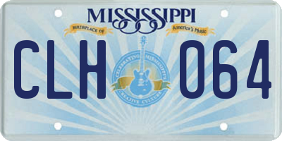MS license plate CLH064