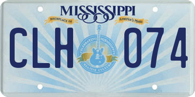 MS license plate CLH074