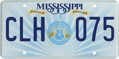 MS license plate CLH075