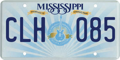 MS license plate CLH085