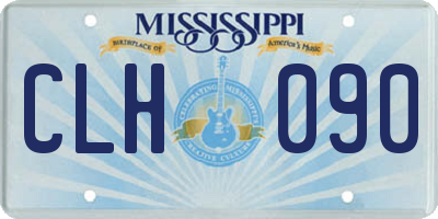 MS license plate CLH090