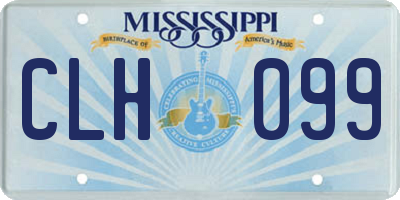 MS license plate CLH099