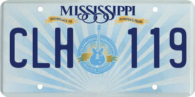 MS license plate CLH119