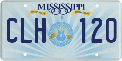 MS license plate CLH120