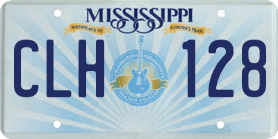 MS license plate CLH128