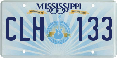 MS license plate CLH133