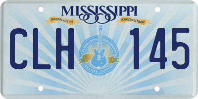 MS license plate CLH145