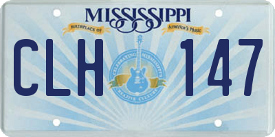 MS license plate CLH147