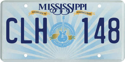 MS license plate CLH148