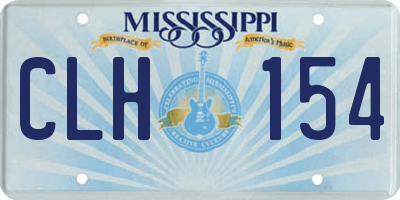 MS license plate CLH154