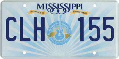 MS license plate CLH155