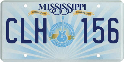 MS license plate CLH156