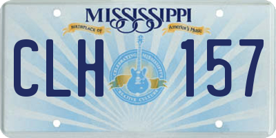 MS license plate CLH157