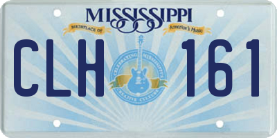 MS license plate CLH161
