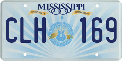MS license plate CLH169