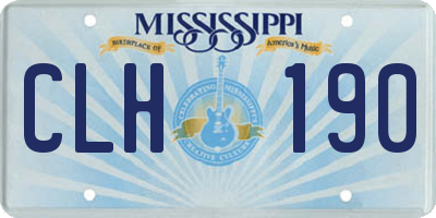 MS license plate CLH190