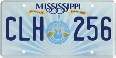 MS license plate CLH256