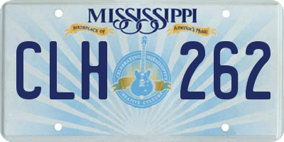MS license plate CLH262