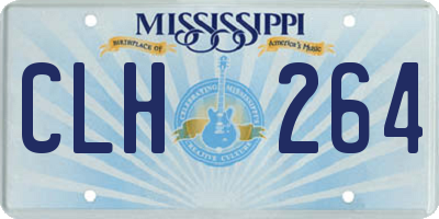 MS license plate CLH264