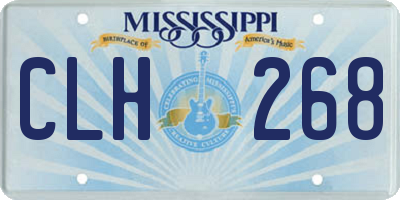 MS license plate CLH268