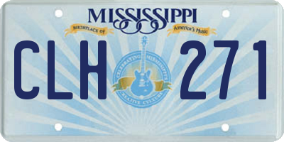 MS license plate CLH271