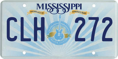 MS license plate CLH272