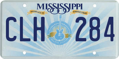 MS license plate CLH284