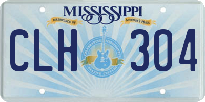 MS license plate CLH304
