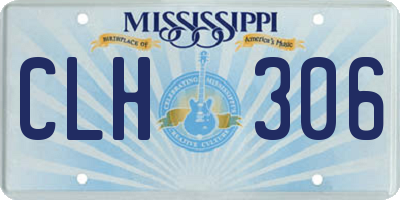 MS license plate CLH306