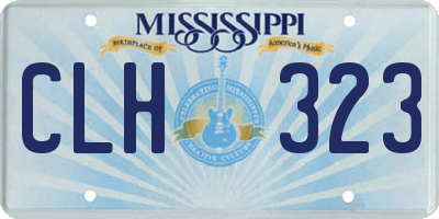 MS license plate CLH323