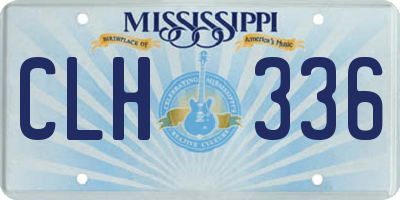 MS license plate CLH336