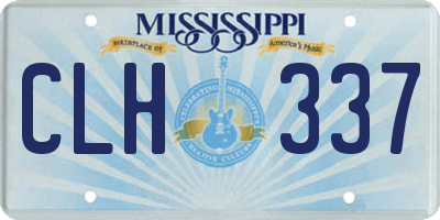 MS license plate CLH337