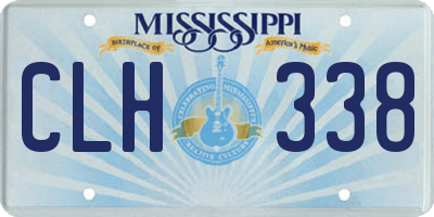 MS license plate CLH338