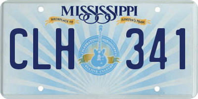 MS license plate CLH341