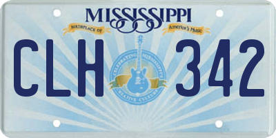 MS license plate CLH342