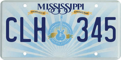MS license plate CLH345