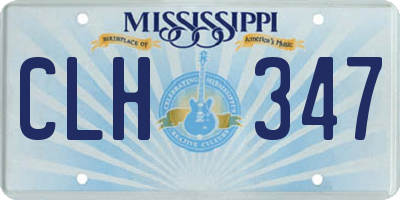 MS license plate CLH347