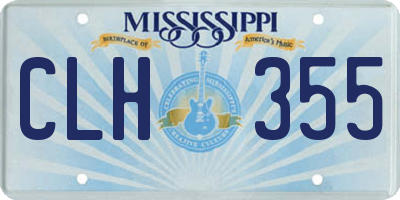 MS license plate CLH355
