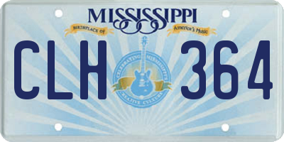 MS license plate CLH364