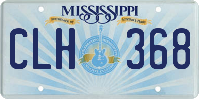MS license plate CLH368