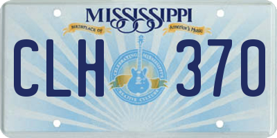 MS license plate CLH370