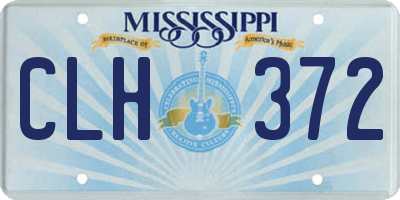 MS license plate CLH372