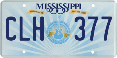 MS license plate CLH377