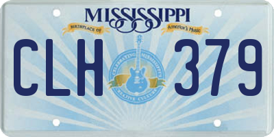 MS license plate CLH379