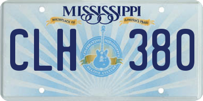 MS license plate CLH380