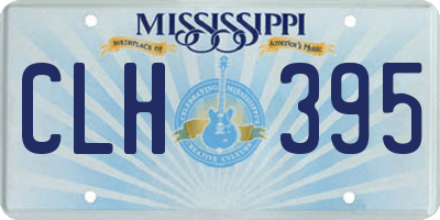 MS license plate CLH395
